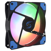 Ventilateur RGB de haute qualité 120 mm, grand ventilateur de boîtier PC pour jeux à faible bruit, 4 broches, pour ordinateur de bureau