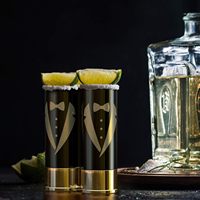 40ml Verres à shot en forme de coquille rouge, verres à shot fantaisie, articles de bar, verrerie à boisson, mini-tasses pour liqueur et whisky, gobelets de fête