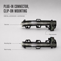 Auto-Seitenspiegel Zusätzliches Blinklicht für BMW X3 G01 X4 G02 X5 G05 X6 G06 X7 G07 OEM 63137441439 63137441440