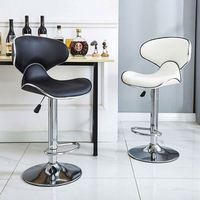 Tabouret de bar en métal avec revêtement en poudre, résistant à la rouille, facile à nettoyer