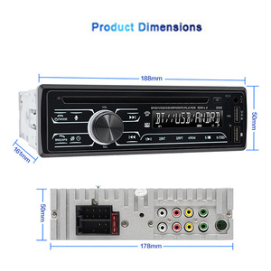 Universal 1 Din Car <b>DVD</b> MP5 <b>Player</b> Bluetooth Stereo FM Radio <b>USB</b> SD AUX for Toyota VW - Product Image 4