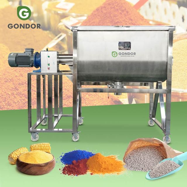 Stainless Steel Industrial Horizontal Price Paddle Substrate Mix Machine Ribbon Blender Dry Powder Mixer