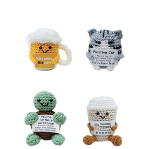 Handgefertigte Wollgarn-Puppe Kreatives Ornament Niedliches Kätzchen-Schildkröten-Muster Haarspange Accessoires für Mitarbeitervorteile - Product Image 3
