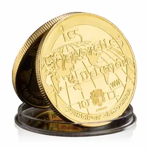 क्राइस्ट द रिडीमर ब्राजीलियाई रियो जीसस स्मारक सिक्का संग्रहणीय उपहार कला ईसाई धर्म सोना मढ़वाया स्मारिका सिक्का