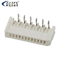 Conector RA de 9 Pines con Paso de 1.25 mm, Resistente a Altas Temperaturas, Cabezales para PCB, Carcasas de Cable Plano Flexible, Conector ZIF FFC FPC
