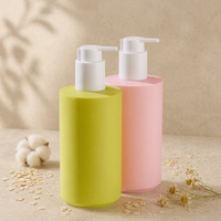 Vente en gros de flacons de shampooing vides en HDPE de 500 ml, flacons en plastique à pompe pour lotion, pour le lavage du corps, emballage cosmétique, logo personnalisé