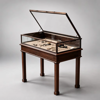 Vitrines à bijoux en verre avec tiroirs, armoire à bijoux vintage en bois et présentoir à bijoux adaptés aux bijouteries