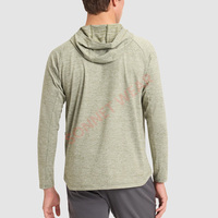 Erkek Modern Kesim Hafif Örme Kapüşonlu Sweatshirt Kanguru Cepli Nefes Alabilen Kumaş Çok Yönlü Görünüm Polyester/Pamuk