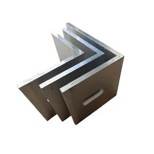 Custom Aluminum Angle Profile Extrusion Silver Anodizing Corner Bar / L Shape Aluminum Extrusion Hang In L Shape Profile