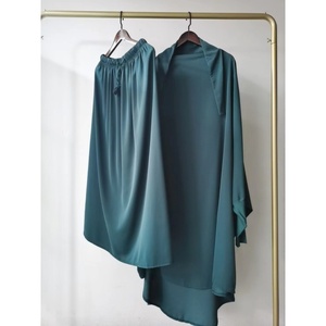 Robe de prière pour femmes Brion, vêtement musulman du Ramadan, Abaya Dubaï, Islam, Jilbeb, ensemble 2 pièces, robe longue - Product Image 1