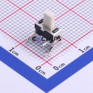 TS-1101V-8026 Tactile Switch Through hole Component THT Switch Single Pole Single Throw Rectangle Button 2.6N Right Angle Insert - Product Image 1