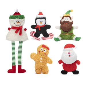 Giocattoli Natalizi per Cani di Alta Qualità con Design Unico, Peluche Squeaky a Forma di Omino di Pan di Zenzero - Product Image 6