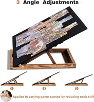 Planche à Puzzle Pliable Plate-Forme Portable Légère Chevalet en Bois Table à Puzzle Pliante en Feutre pouvant contenir jusqu'à 1000 Pièces