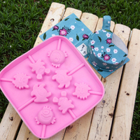 Moule à glace en silicone à 8 cavités Mini Monster outil de gaufrage avec logo personnalisé emballage durable pour les vacances