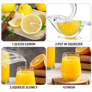Zitronenpresse Home Slip Tool Press Squeeze Fruit Mini Juicer Manual Bird Shape Transparente Portable <span class=keywords><strong>Exprimidor</strong></span> De <span class=keywords><strong>Limon</strong></span> - Product Image 3