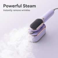 Mini fer à vapeur portable et défroisseur 1300W avec protection anti-brûlure à sec, réservoir d'eau de 160 ml, emballage en boîte couleur