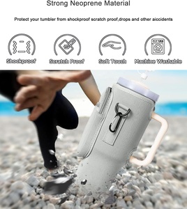 Borsa Porta Borraccia Termica da 40 OZ in Neoprene con <span class=keywords><strong>Tracolla</strong></span> a Spalla, Marsupio a <span class=keywords><strong>Tracolla</strong></span> - Product Image 4