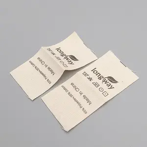 Пользовательские этикетки для одежды логотип бренда тканые этикетки для одежды бренд этикетки на заказ