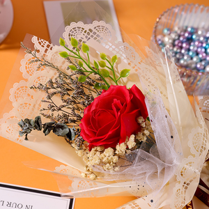 <span class=keywords><strong>Mini</strong></span> Ramo de <span class=keywords><strong>Rosas</strong></span> Artificiales <span class=keywords><strong>Preservadas</strong></span>, Regalo Creativo de Cumpleaños, Regalos para el Día de San Valentín - Product Image 6