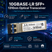 Transceiver Optik Mellanox MMA2P00-AS 25G SFP28 25GbE SR 850nm 100m MMF Duplex LC VCSEL untuk ConnectX-4 ConnectX-5 NIC