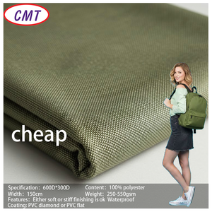 Tissu Oxford en polyester CMT 600D*300D, économique et résistant, matériau haute résistance pour sacs - Product Image 1