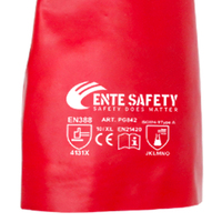 Gants de travail industriels robustes en PVC rouge, résistants à l'eau, à l'acide, à l'huile et aux produits chimiques, fabriqués en Chine par MAXITOUGH