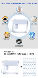 Brocca in Plastica Manuale ad Alta Capacità, Purificatore d'<span class=keywords><strong>Acqua</strong></span> UF, Caraffa Filtrante in Vetro con Idrogeno - Product Image 4