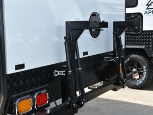 MJC – caravane de Camping tout-terrain de 15 pieds, remorque de voyage, Camping-car, caravane multifonctionnelle en acier inoxydable - Product Image 3