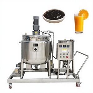 Cuve de Réaction en Acier Inoxydable de Qualité Alimentaire HONGDI avec Moteur de Nettoyage Automatique CIP, Capacité 300L, Système de Mélange Contrôlé par PLC pour Liquides - Product Image 1