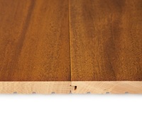 Usine Exotics Bois massif 5 pouces de large Sélectionnez Brasilia Cherry Plancher de bois dur massif lisse Cumaru naturel préfini