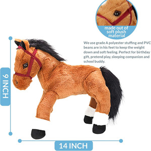 Mềm Ngựa Thú Nhồi Bông Món Quà Bé Trai Cô Gái Ngày Lễ Sinh Nhật Trở Lại Trường Học <span class=keywords><strong>Adhd</strong></span> Tự kỉ Handmade Ngựa Sang Trọng Đồ Chơi Biểu Tượng Tùy Chỉnh - Product Image 2