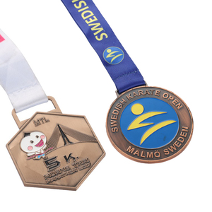 Médaille en métal 3D de forme personnalisée pour récompenses sportives et souvenirs, design moderne et traditionnel Feng Shui, plaqué or, impression sérigraphique - Product Image 6