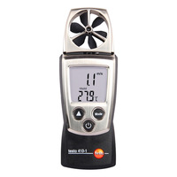 Testo 410-2 Anémomètre à ailettes / Débitmètre d'air / Manomètre de pression d'air / Manomètre de pression différentielle avec mesure de vitesse du vent en m/s, type 2AAA