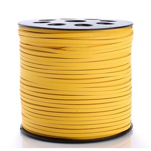3mm single-sided Korean suede single-sided PU layer flat leather <b>rope</b>/necklace/<b>bracelet</b> <b>rope</b> DIY jewelry material g5432 - Product Image 2