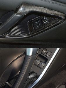 Nouvel ensemble de garnitures de poignées de porte intérieures en fibre de carbone brillante, 10 pièces, ajustement direct, avec garantie de 180 jours pour Nissan GT-R R35 2008-2016 - Product Image 4