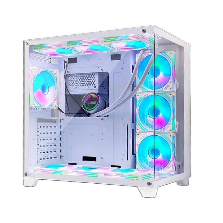 Choiyan Dustproof Custom Computer Case White Atx Pc Cases Pc Eatx Cube