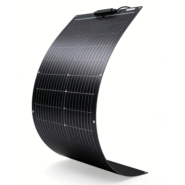 100W 23% Efficient Flexible Monocrystalline Fiberglass Solar 12V Lightweight Bendable Module for Solar Solar