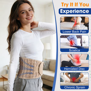 Ceinture de décompression lombaire médicale en cuir Fitease pour soulager la douleur, soutien du dos, traction d'air lombaire - Product Image 3