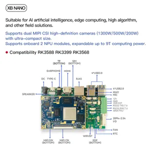 Motherboard industri sistem Linux Android dengan DDR 4GB