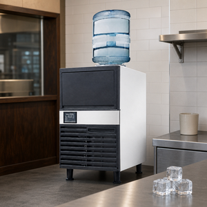 Machine à glaçons en cubes automatique en acier inoxydable pour comptoir, idéale pour cafés et restaurants – Meilleures ventes d'équipements commerciaux - Product Image 1