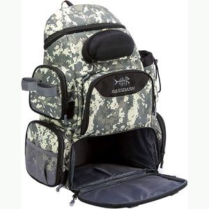 Sac à dos de pêche avec porte-cannes et 4 boîtes à pêche, sac de pêche d'extérieur avec housse de pluie imperméable, échantillon gratuit - Product Image 5