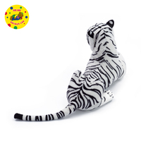 Nuevo producto, simulación de Tigre, juguetes de peluche, Animal de peluche, tigre blanco de peluche