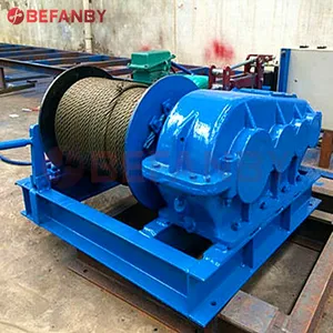 China manufacturer heavy duty electric cable 20 ton pulling boat slipway winch