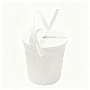 Seau à rhum réutilisable en plastique de 32 oz avec poignée et couvercle anti-éclaboussures pour les soirées cocktail - Product Image 6