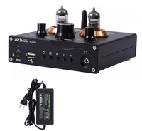 Préamplificateur à tubes en alliage d'aluminium BRZHIFI 65U noir, AUX, USB, carte TF, BT 5.0, amplificateur à tubes HiFi