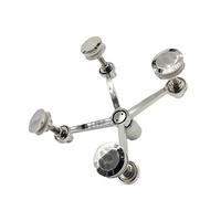 Support de fixation Spider Point pour mur-rideau en verre à quatre bras 200 mm