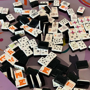 New Arrival Engraved American Mahjong <b>Tiles</b> Set, 160 Pieces Halloween Themed American Mahjong Game <b>Kit</b> - Product Image 4