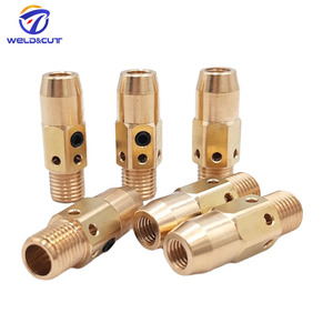 Difusor <span class=keywords><strong>de</strong></span> <span class=keywords><strong>Gas</strong></span> 54A con Soporte <span class=keywords><strong>de</strong></span> Punta <span class=keywords><strong>de</strong></span> Latón, Rosca 3/8-24UNF, 400A para Pistola <span class=keywords><strong>de</strong></span> <span class=keywords><strong>Soldadura</strong></span> MIG Tweco No.4, Reemplazo OEM Intercambiable - Product Image 4
