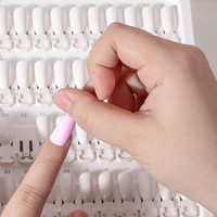 Livre d'échantillons de couleurs d'ongles professionnel à clipser en plastique, 150 couleurs, pour salon de manucure, pour affichage des couleurs de vernis gel
