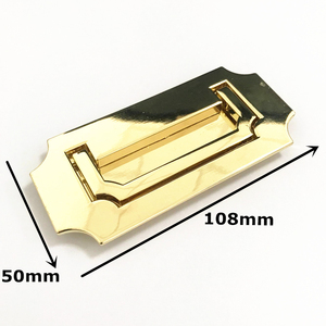 Kosin Hardware JF Handle Classic Square Box <strong>Gold</strong> and Copper Concealed Recessed Handle - Product Image 5